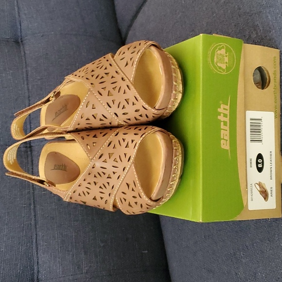 Earth Wedge Sandals - Picture 2 of 5